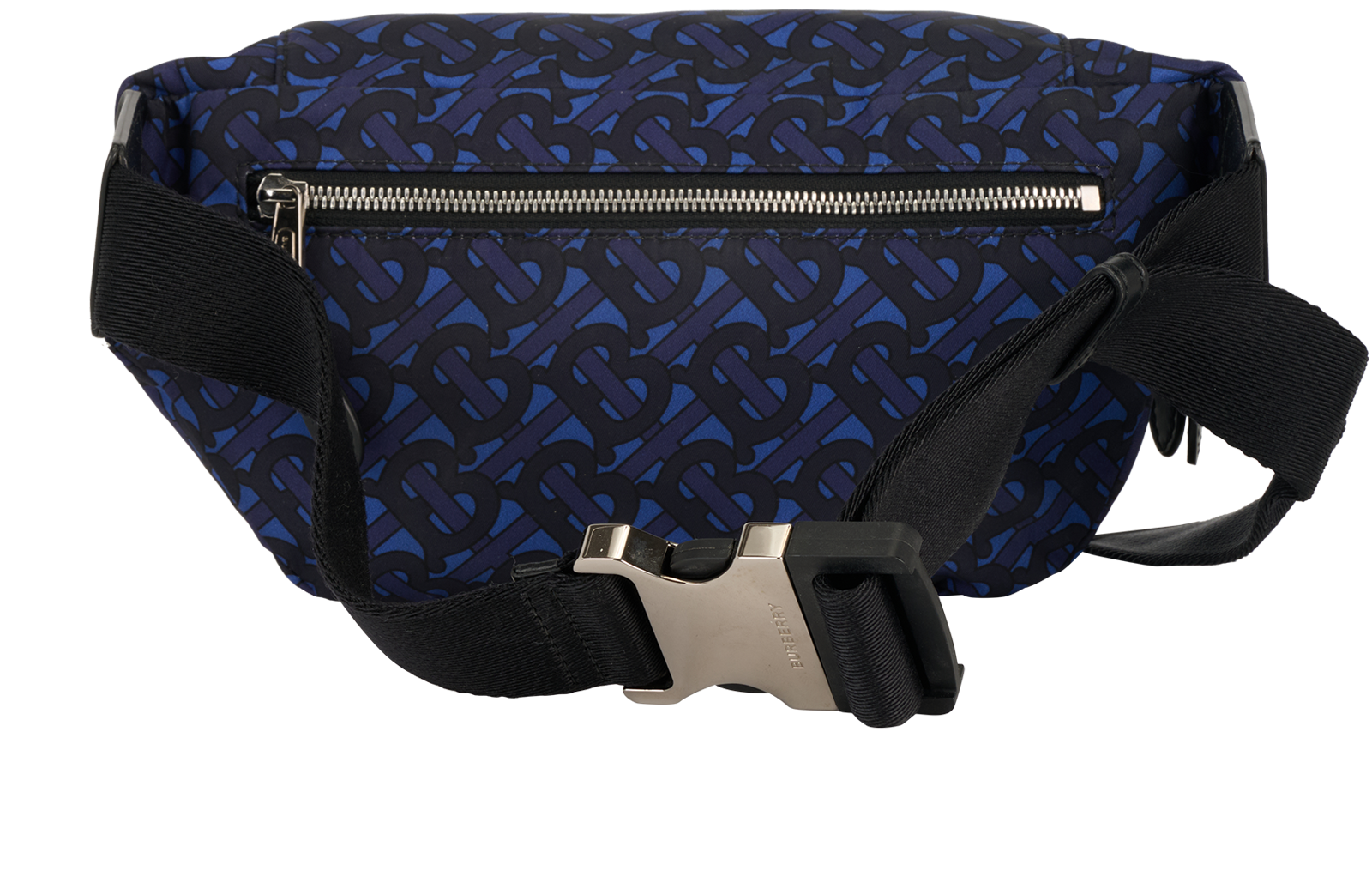 Burberry Sonny Belt Bag, &pound;450, Handbags, Blue, Nylon, Back view
